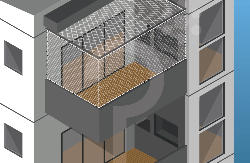 SACADA COBERTURA TELA EM CIMA